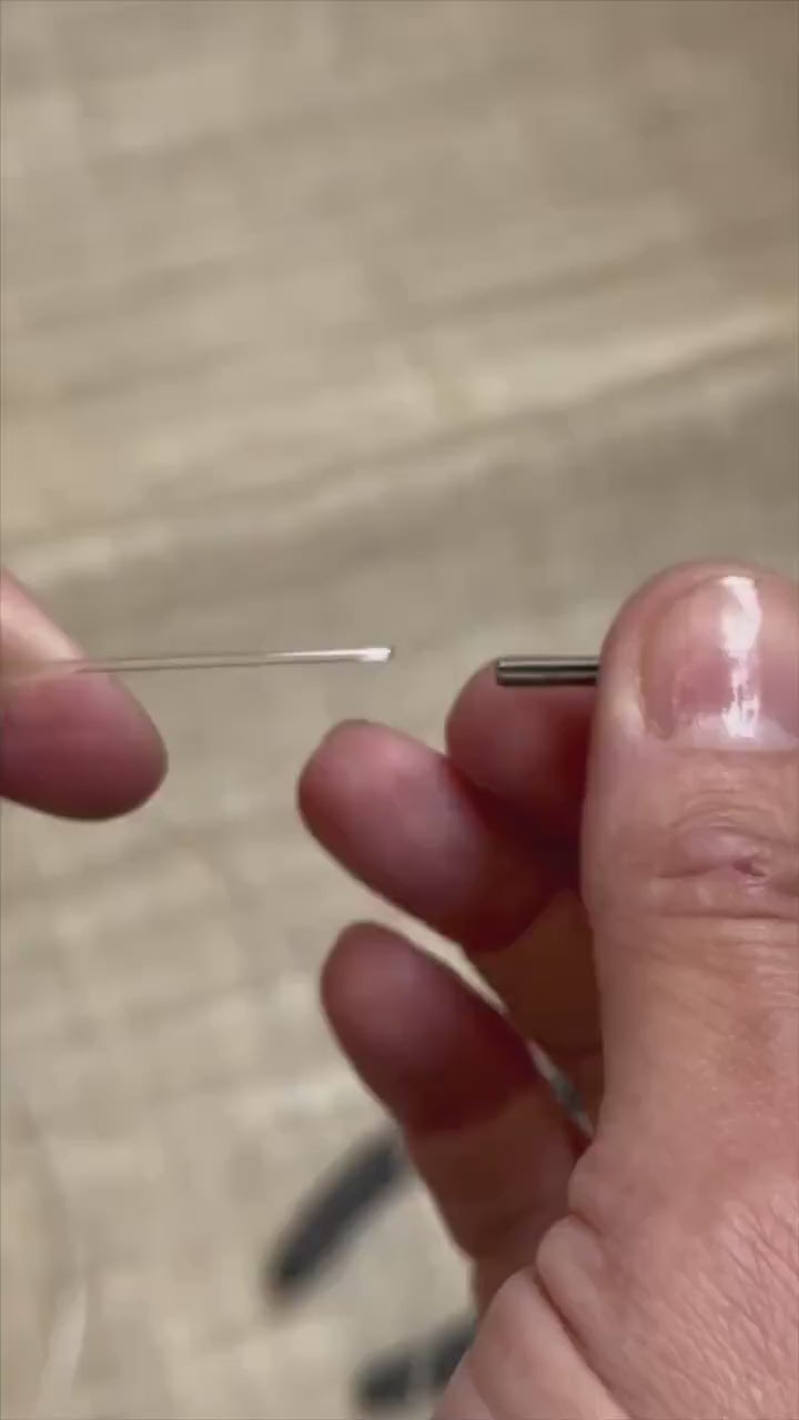 Set of 1m Transparent Hat Brim Wire & Connector for Millinery