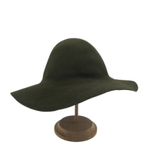 Load image into Gallery viewer, Green Felt Capeline Hat Bodies - Millinery Supply Shop