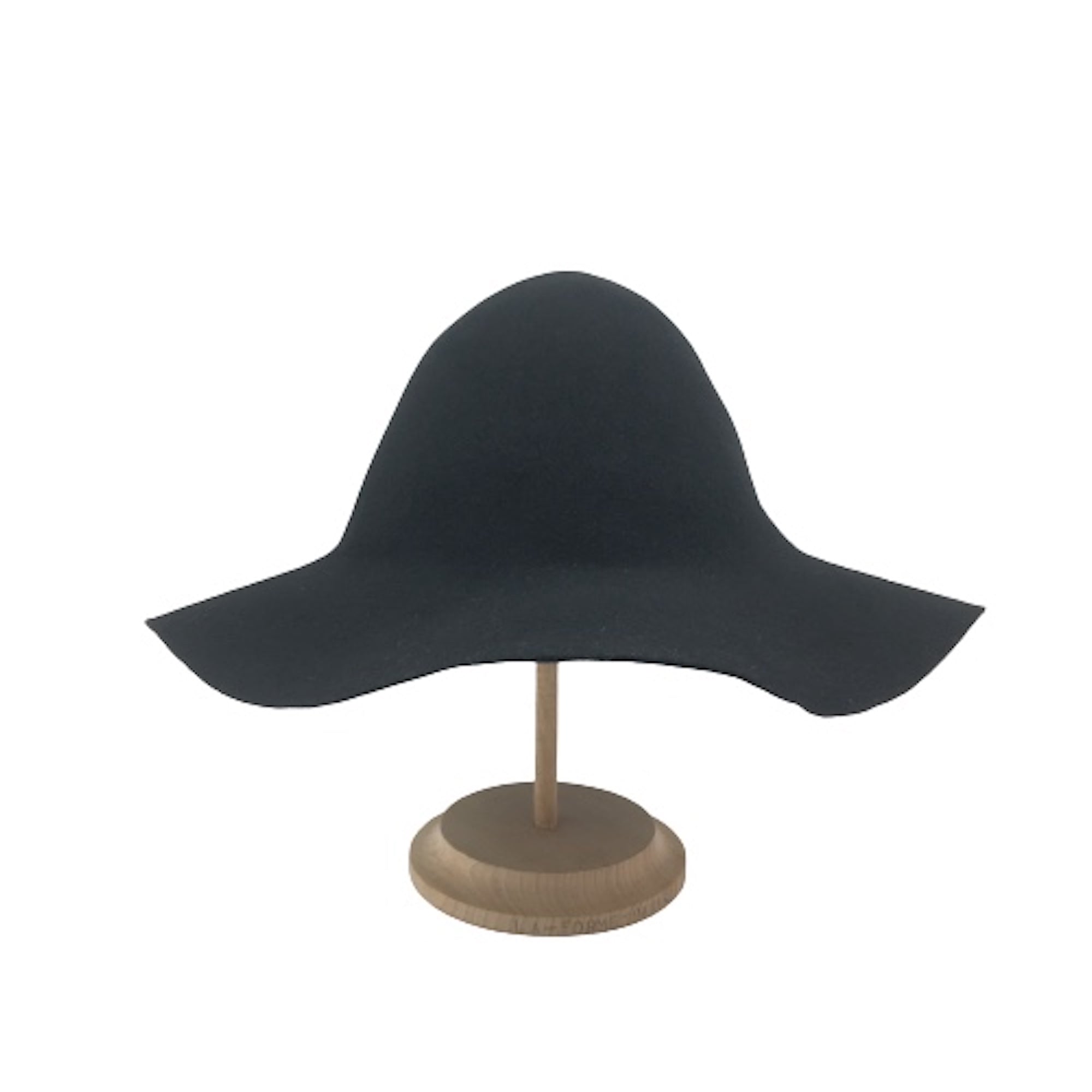 Black Wool Felt Capeline Hat Body 120g - Millenery Supply Shop
