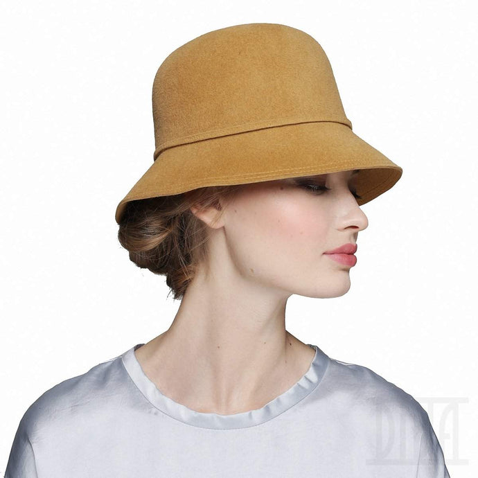 Fur Felt Bucket Hat Fashion Fall Winter Headwear - DivaHats Boutique