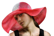Load image into Gallery viewer, Sinamay hat wide brim hat - DivaHats Boutique
