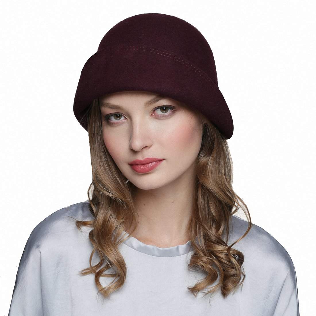 Felt Cloche Hat with Bow - DivaHats Boutique