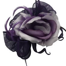 Load image into Gallery viewer, Flower Fascinator for Women Wedding Tea Party Hat-DivaHats-bridal hats,Fascinator,Fascinators,Headband,Wedding hats