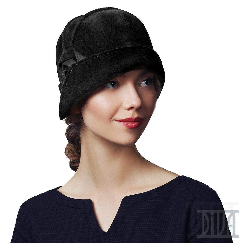 Fur felt velour cloche - DivaHats Boutique