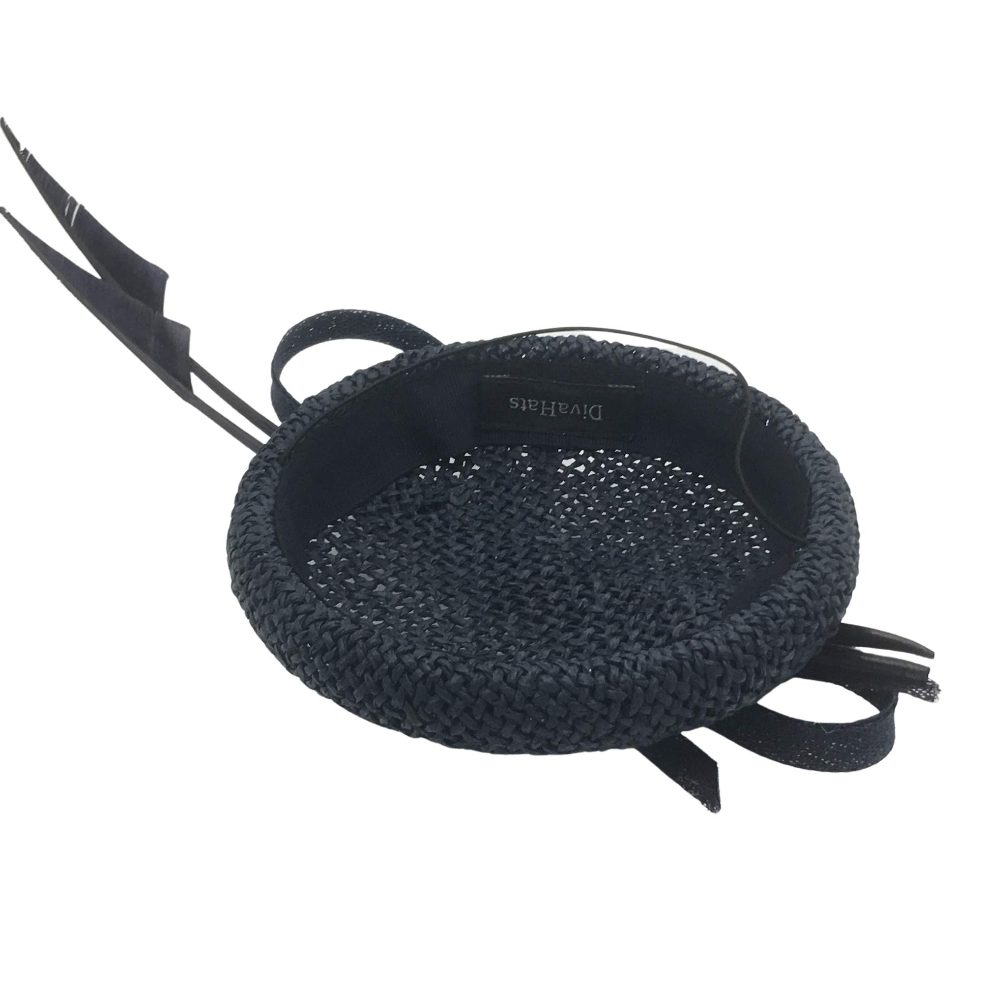 Stylish blue  fascinator hat Derby, Church, Party headwear-DivaHats-Fascinator,Straw hats