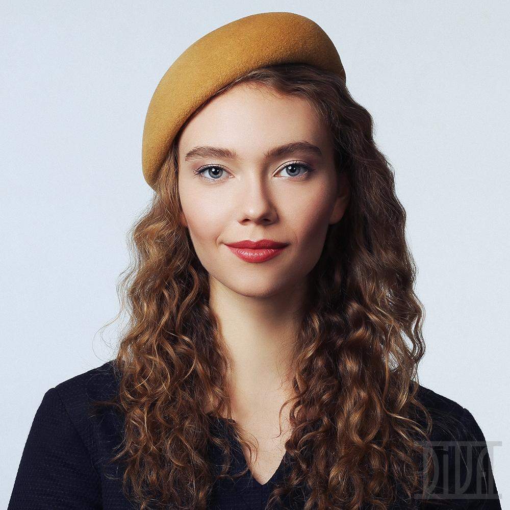 Small fur felt beret  Perfect Winter Hat - DivaHats Boutique