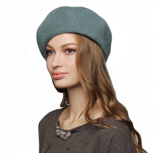 Fur Felt Beret for Women Classic Winter Hat-DivaHats-beret,Fur felt hats