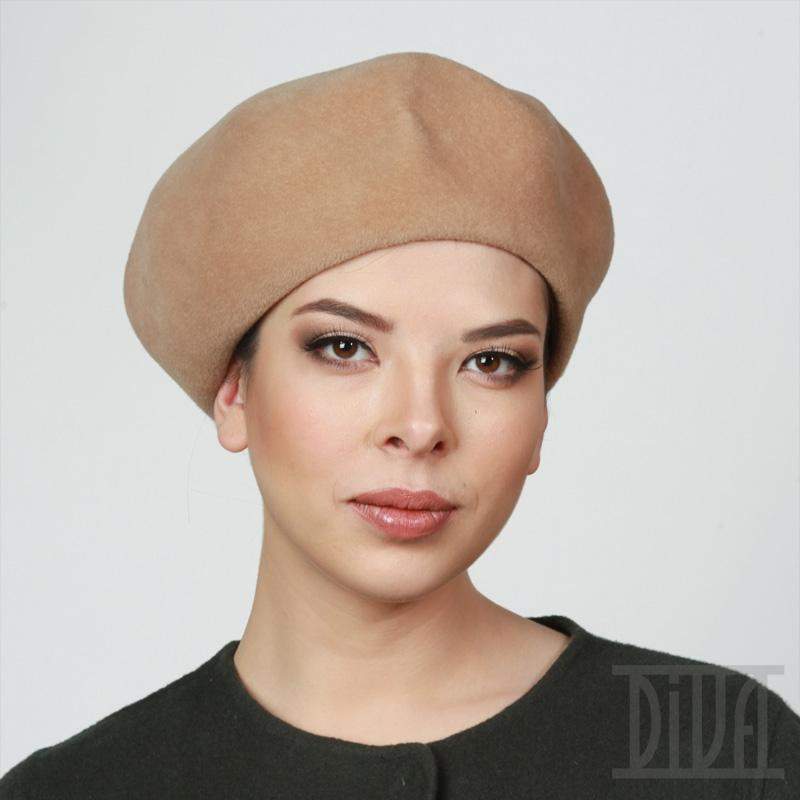 Fur Felt Beret for Women Classic Winter Hat-DivaHats-beret,Fur felt hats