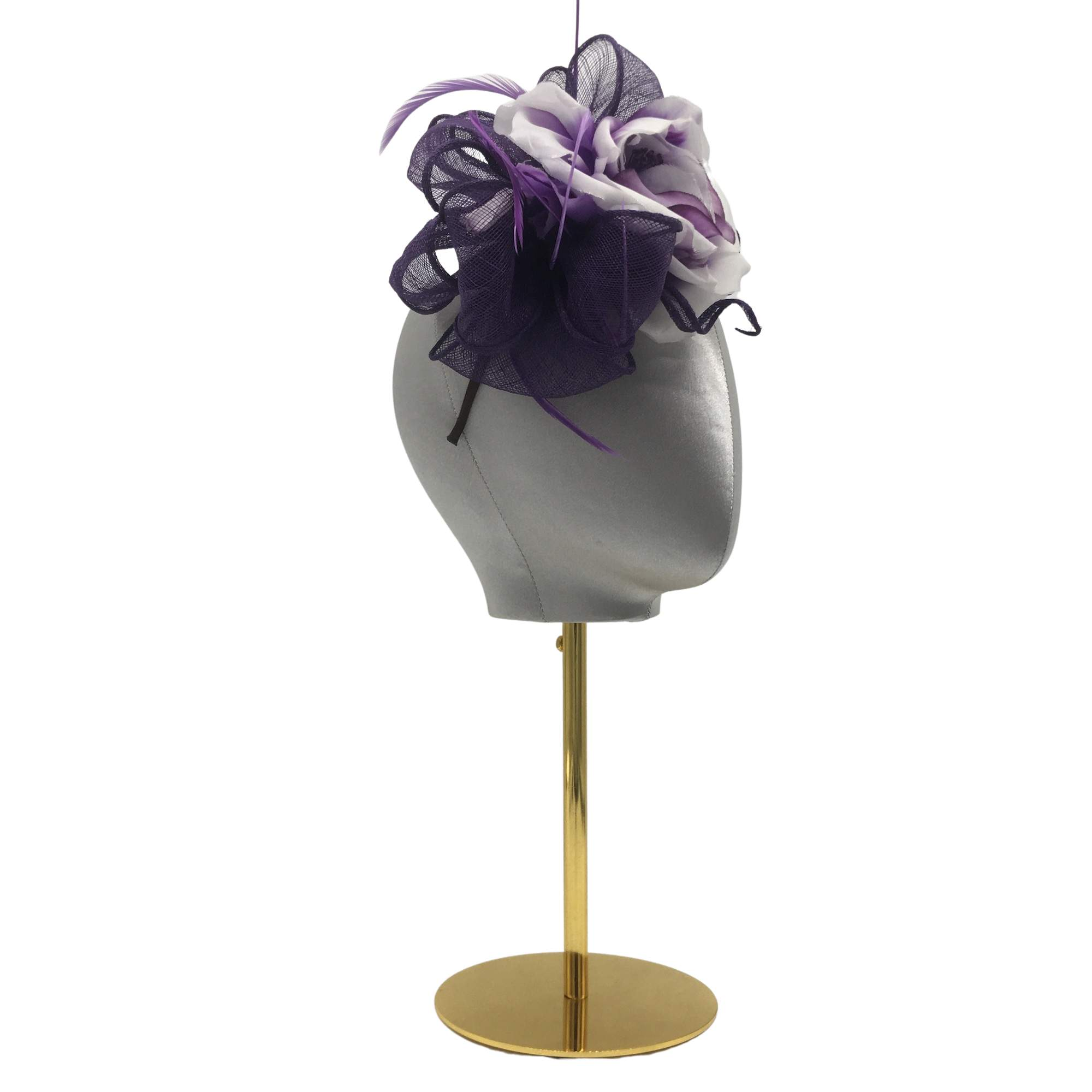 Flower Fascinator for Women Wedding Tea Party Hat-DivaHats-bridal hats,Fascinator,Fascinators,Headband,Wedding hats