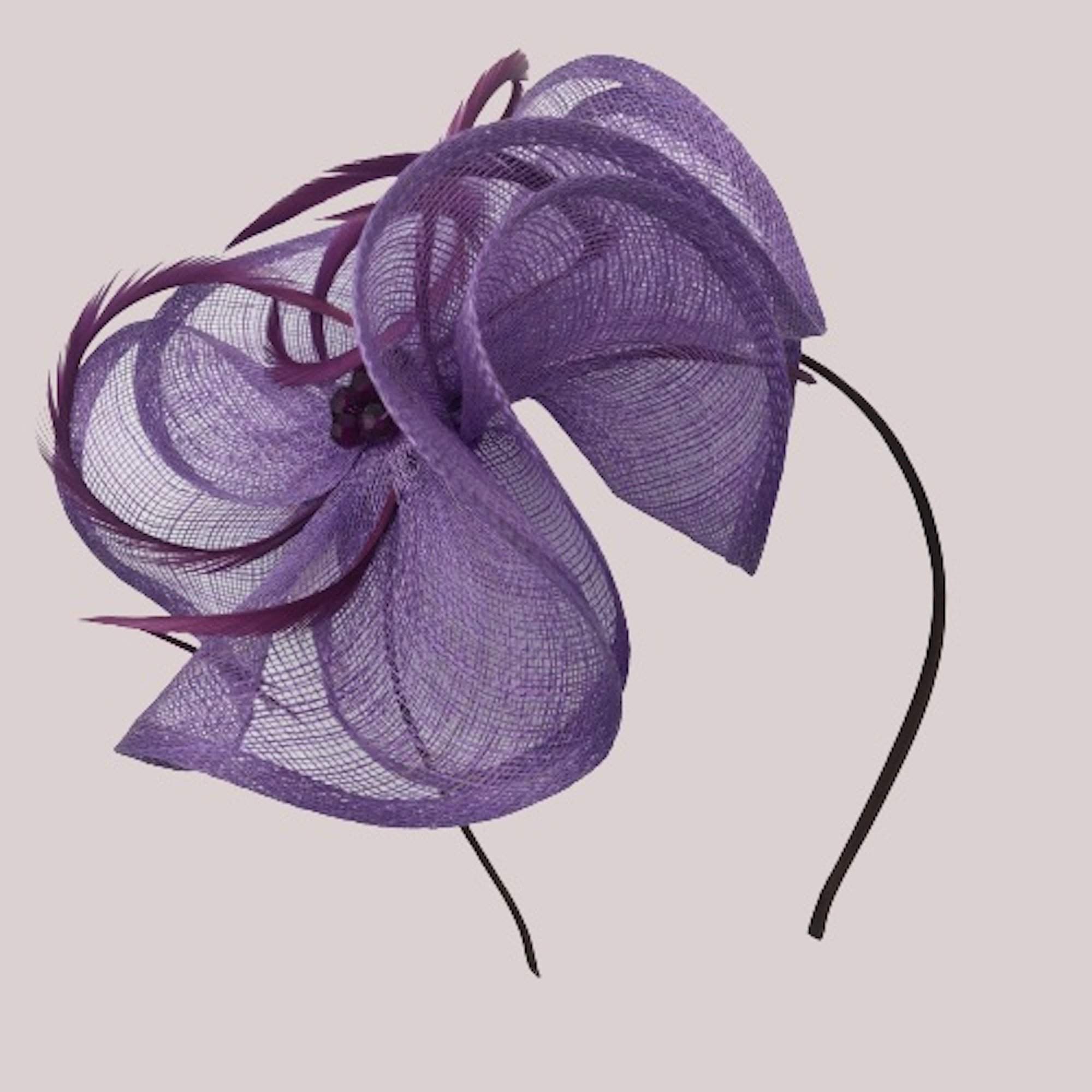Flower Fascinator Headband Tea Party Wedding Cocktail Hat - DivaHats Boutique