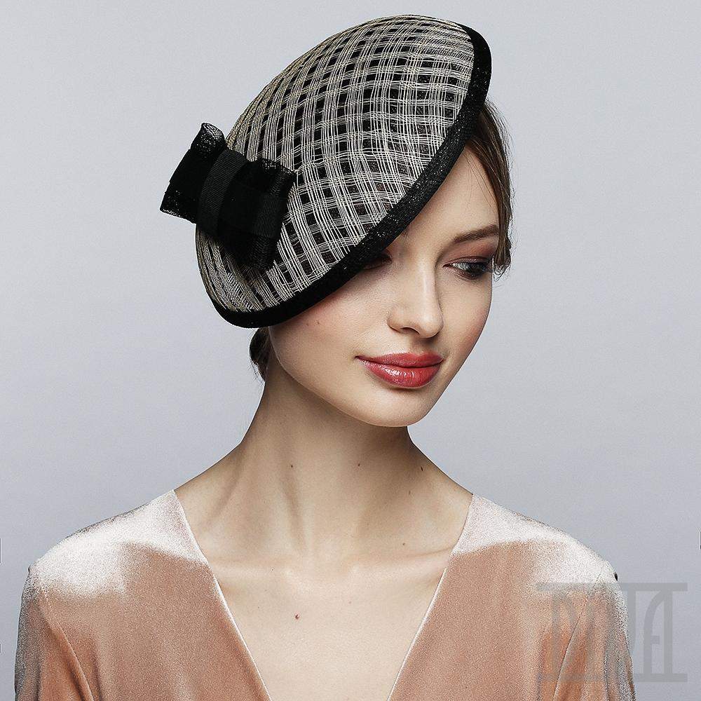 Women Fascinator Hat with Bow - DivaHats Boutique