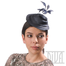 Load image into Gallery viewer, Small Straw Fascinator for Women - DivaHats Boutique