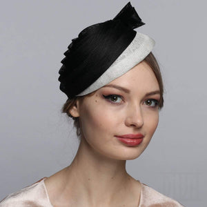 Sinamay Fascinator Headband with Bow - DivaHats Boutique