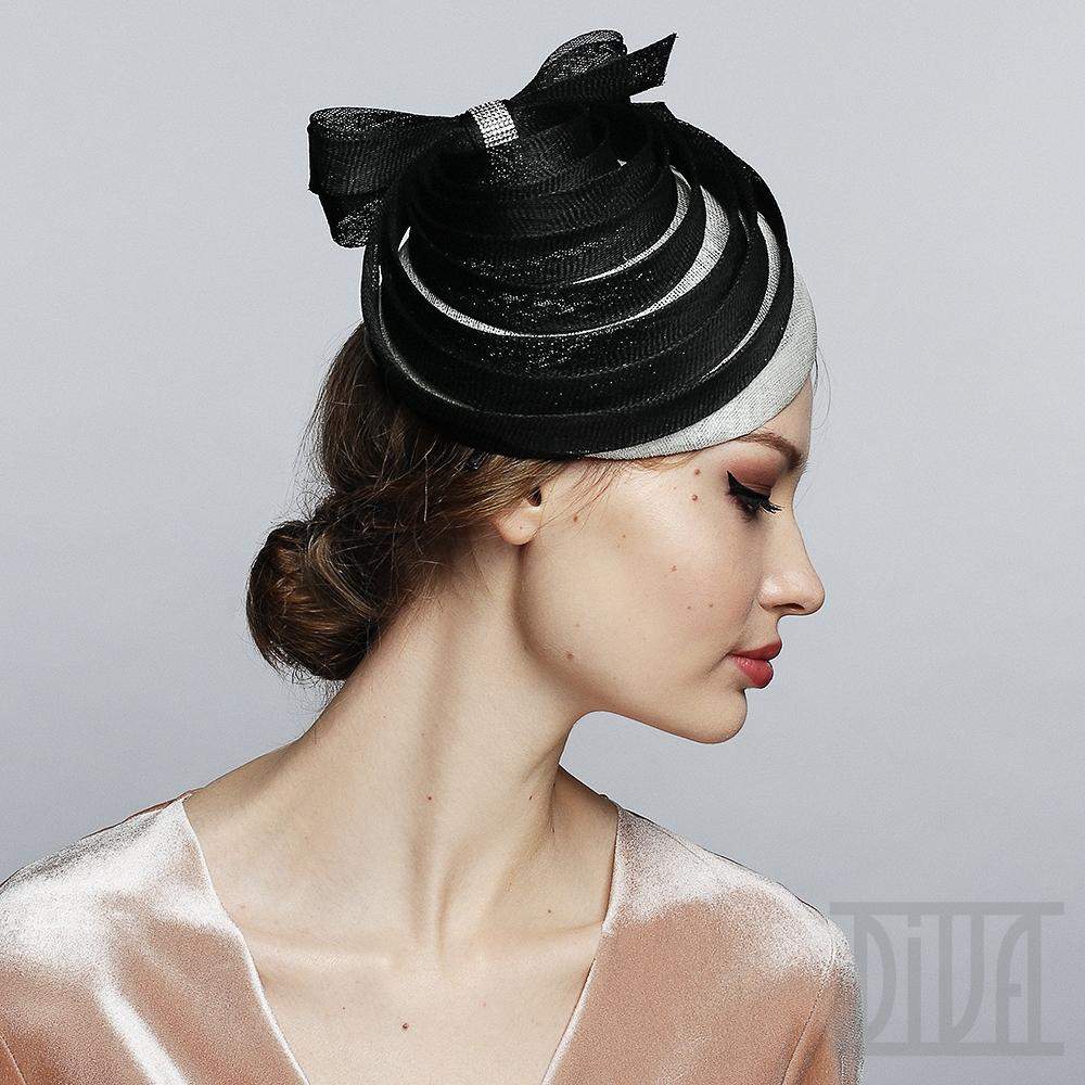 Fascinator Headband with Bow - DivaHats Boutique