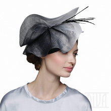 Load image into Gallery viewer, Chic Black&amp;White Degrade Fascinator Hat Tea Party Derby Headwear - DivaHats Boutique
