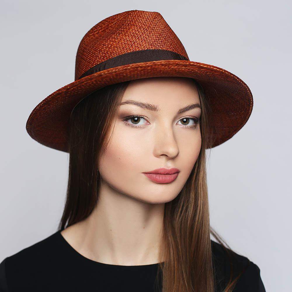 Panama Fedora Hat-DivaHats-Beach Hats,Brimmer,Fedora,Panama,Straw hats