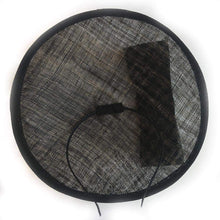 Load image into Gallery viewer, Windowpane Sinamay Women&#39;s Fascinator Hat with Bow - DivaHats Boutique