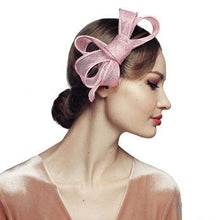 Load image into Gallery viewer, Pink Bow Fascinator Hat - Divahats boutique