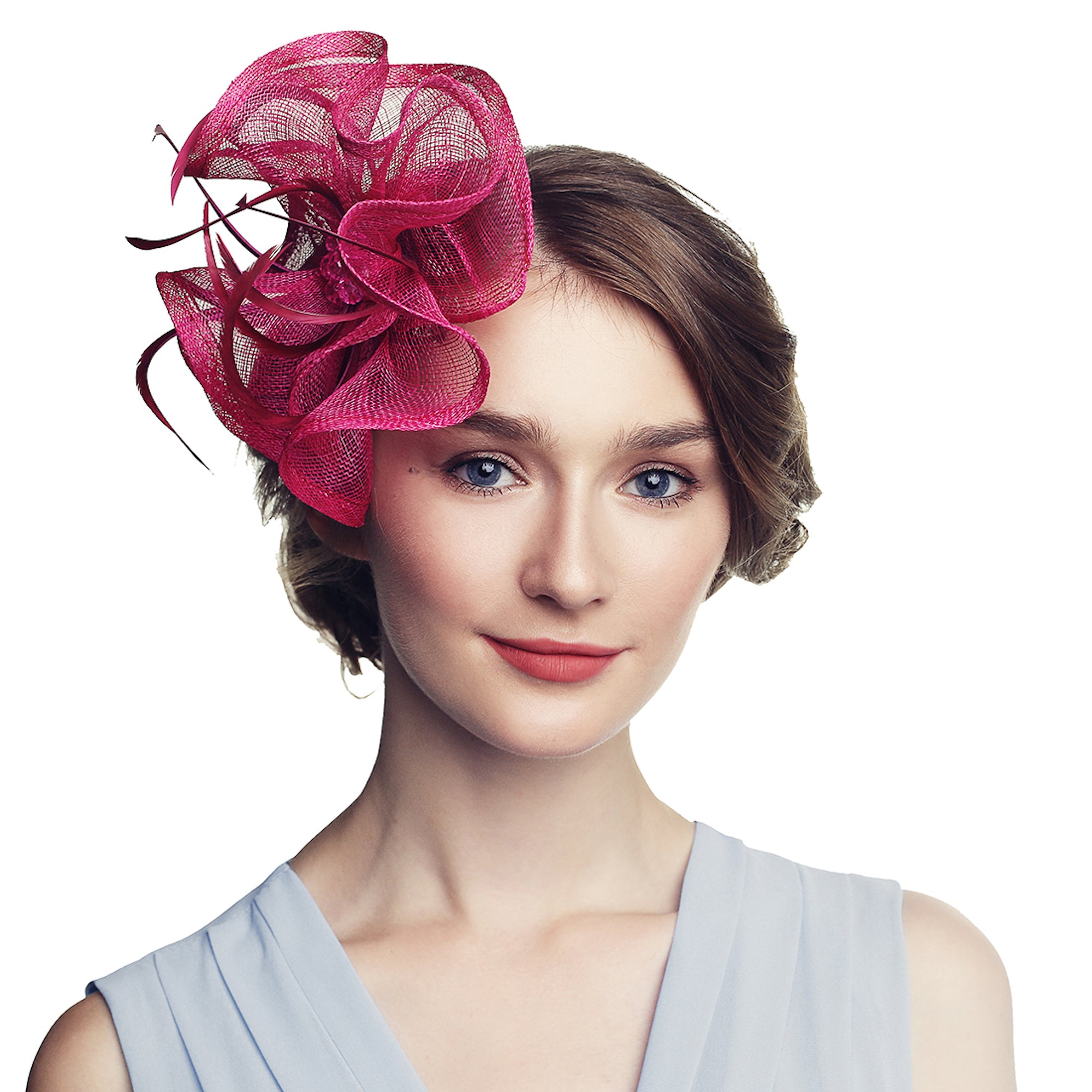 Flower Fascinator Hat Tea Party Wedding Headwear - Divahats boutique