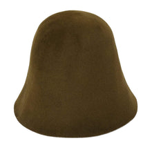 Load image into Gallery viewer, Modern fur felt velour cloche originally trimmed Fall winter hat - DivaHats Boutique