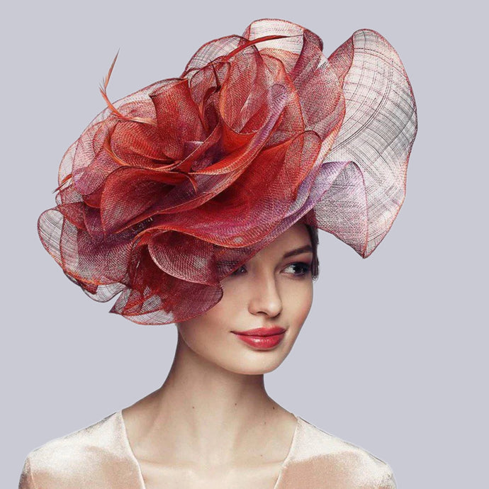 Kentucky Derby Hat Flower Fascinator Headdress - Divahats Boutique