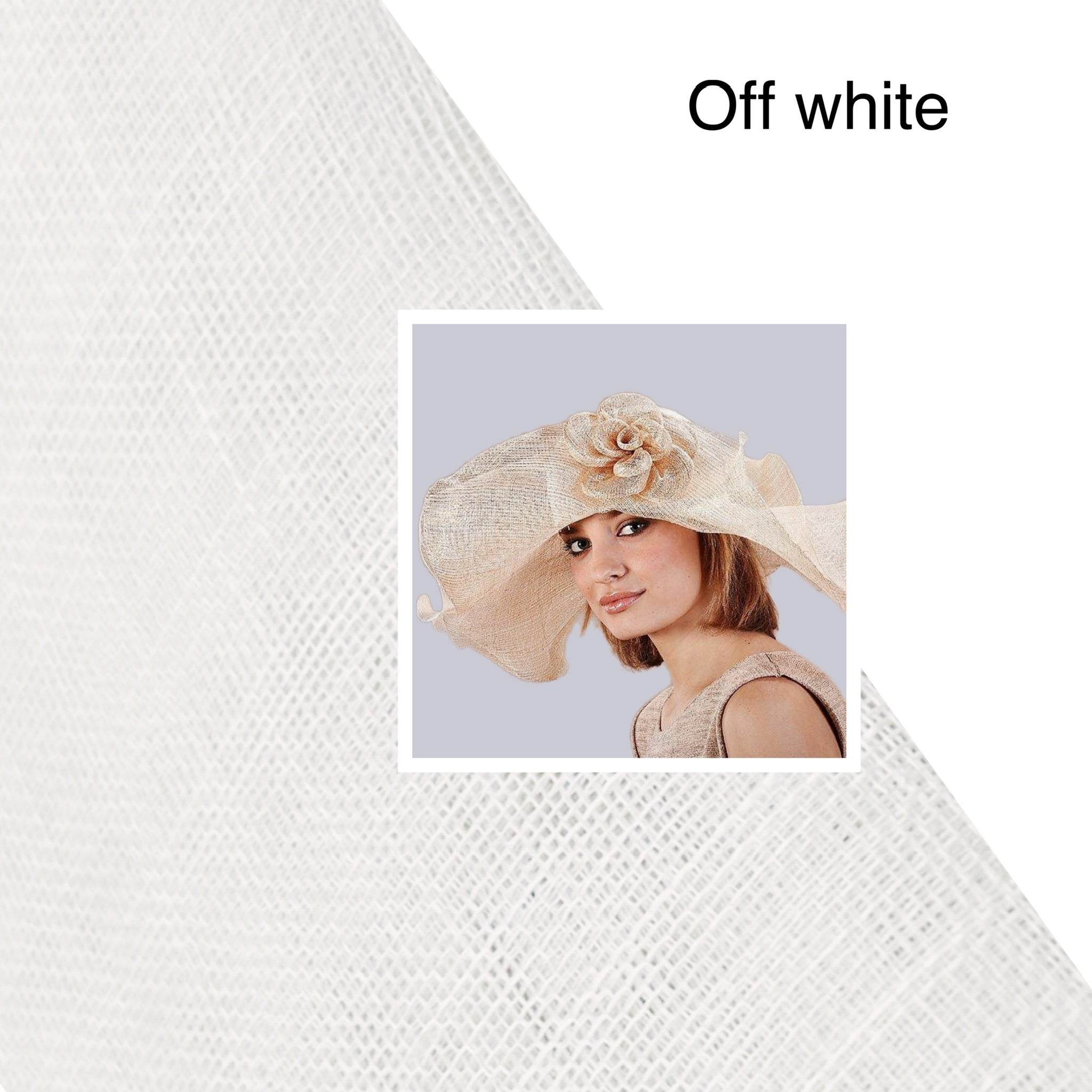 Kentucky Derby Hat Wide&Floppy Double Brim with Gold Flower- Divahats boutique