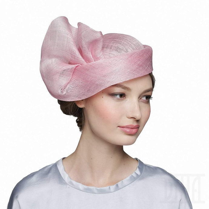 Creative Pink Sinamay Cloche Hat Perfect Ladies Headwear - DivaHats Boutique