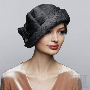 Elegant Raffia Fabric Hat with Bow - DivaHats Boutique