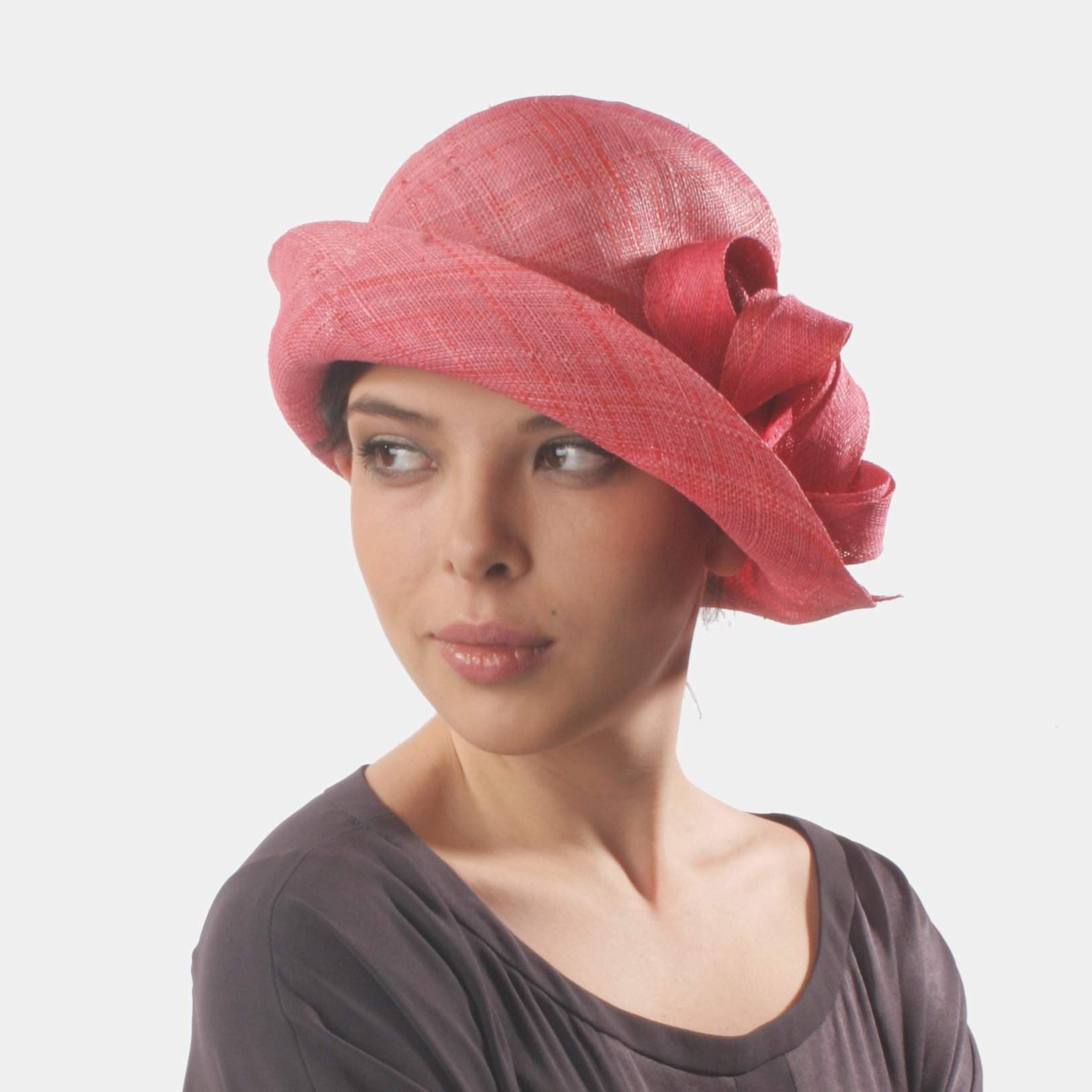 Elegant Raffia Fabric Hat with Bow - DivaHats Boutique