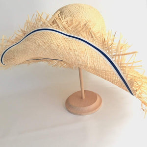 Wide brim natural straw sun hat - DivaHats Boutique