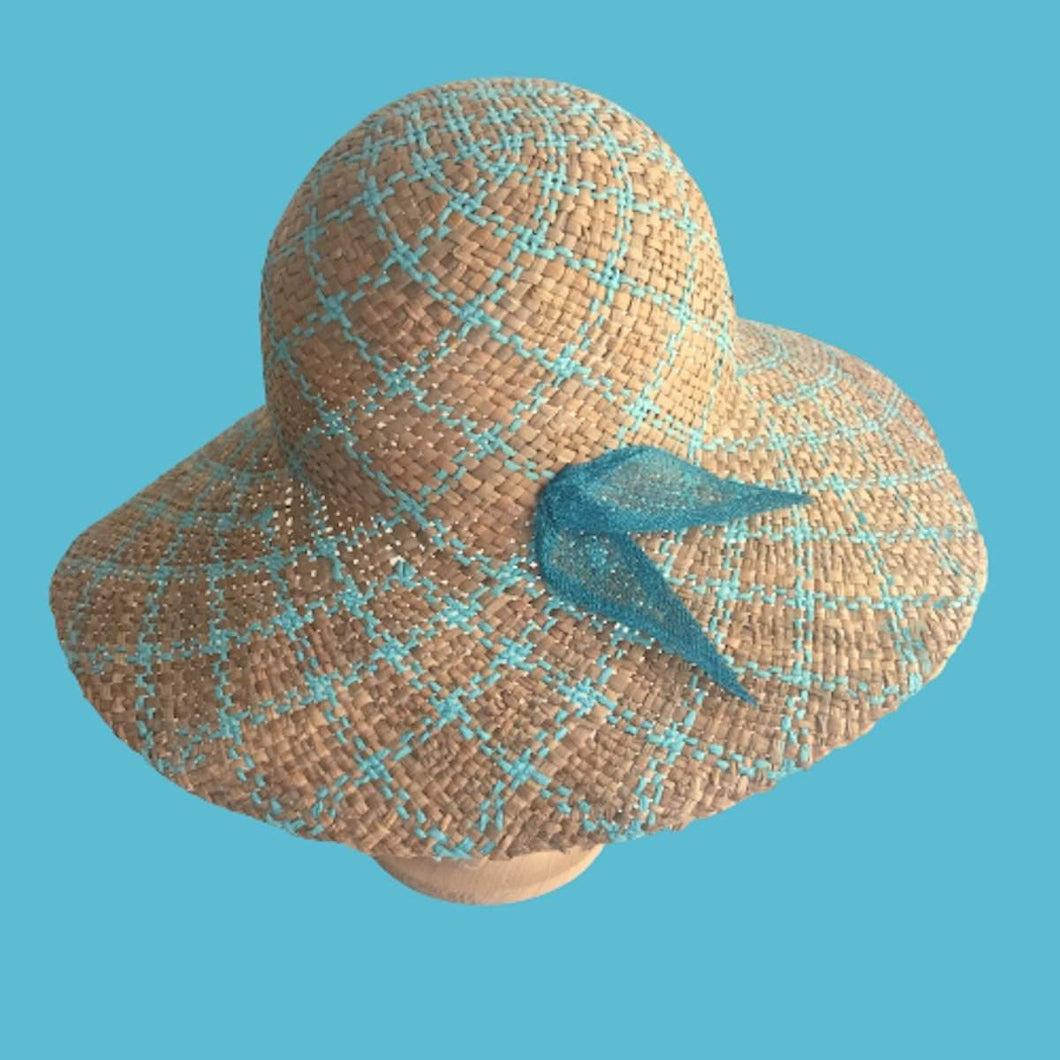 Wide brim straw sun hat for women Summer beach Headwear - DivaHats Boutique
