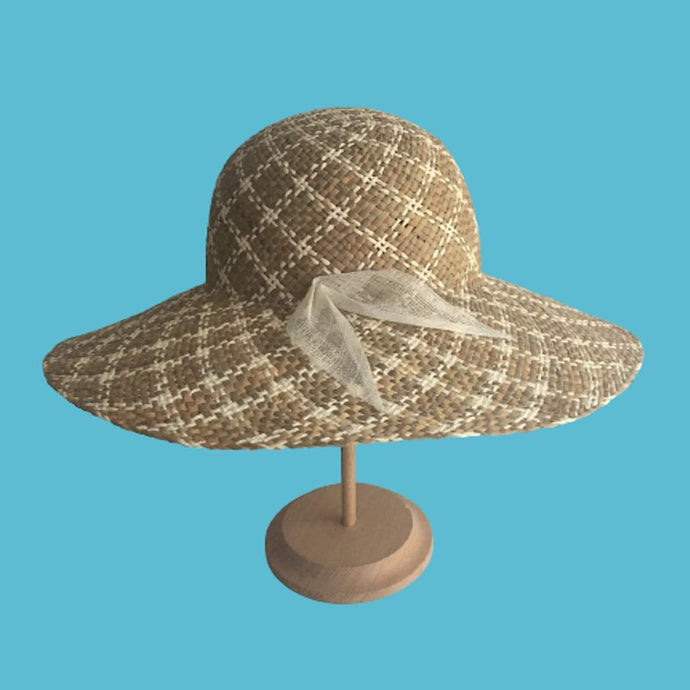 Wide brim straw sun hat for women Summer beach Headwear - DivaHats Boutique