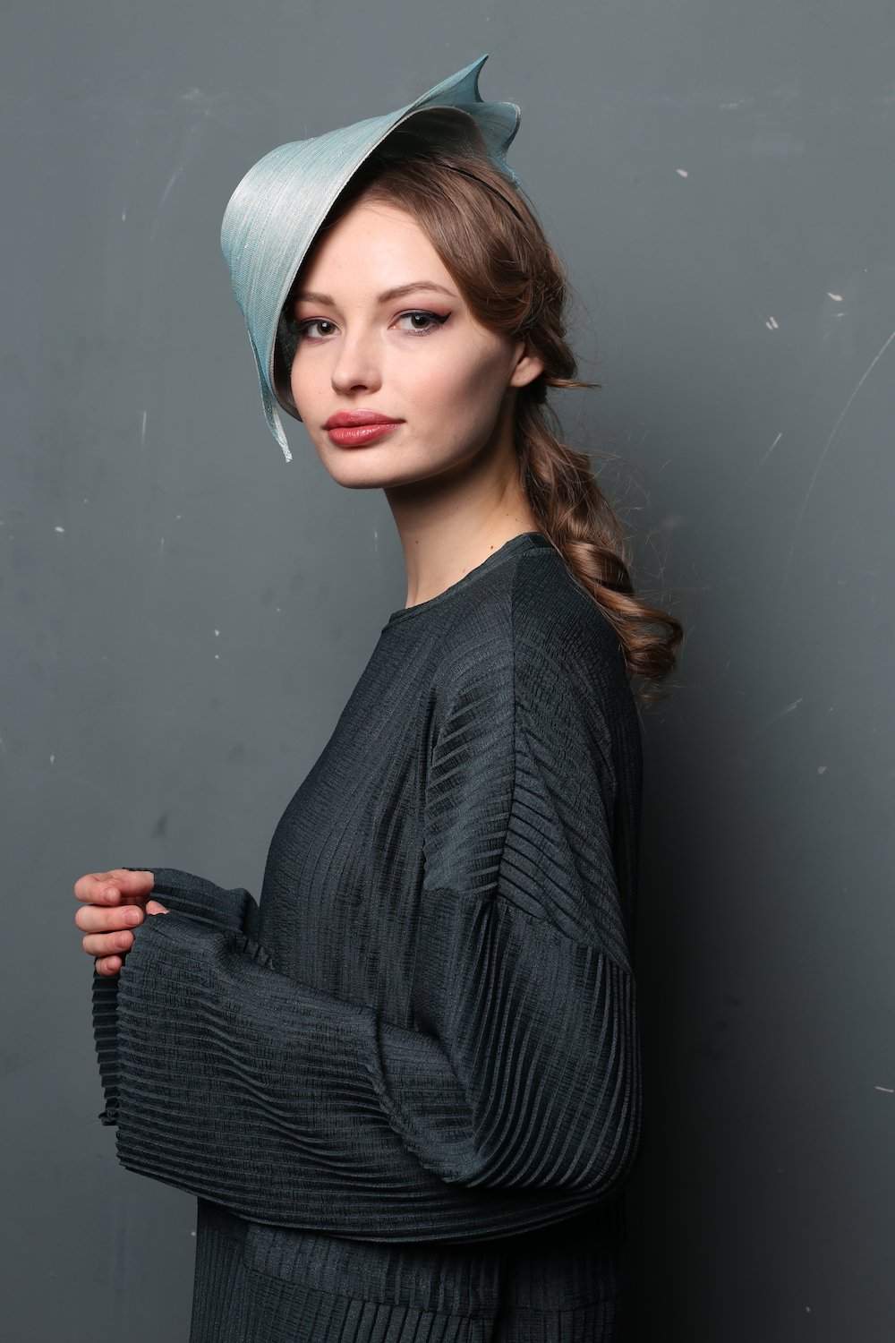 Silk Abaca Fabric Headband Elegant Tea Party Hat - DivaHats Boutique