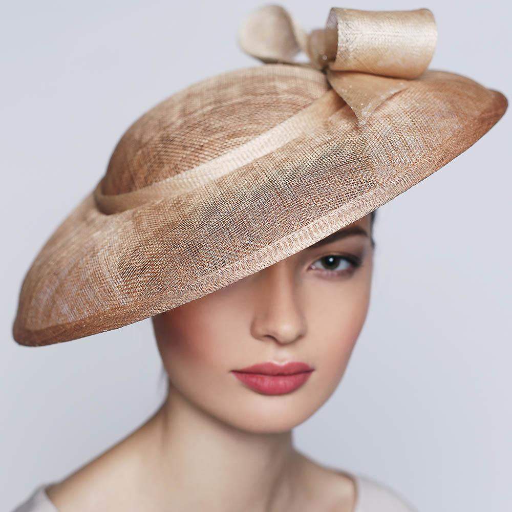 Pagoda Shape Kentucky Derby Hat Elegant Wedding Party Headwear - DivaHats Boutique