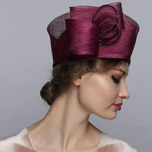 Load image into Gallery viewer, Sinamay cloche Derby hat for women - DivaHats Boutique