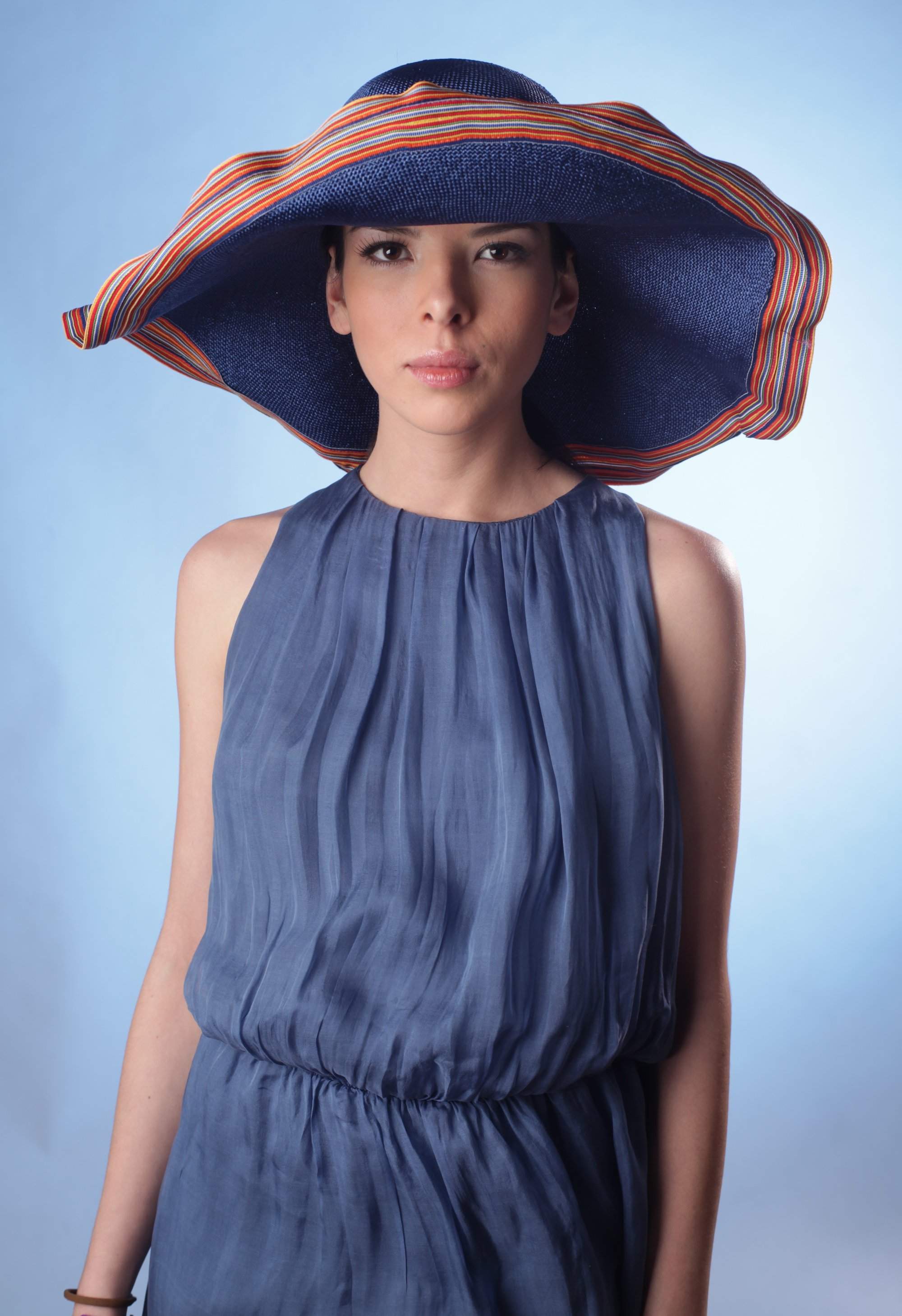 Marine Style Wide Brim Straw Sun Beach Hat - DivaHats Boutique