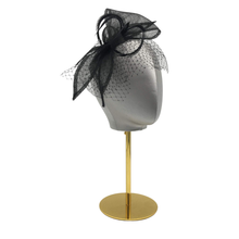 Load image into Gallery viewer, Bow Fascinator for Women Wedding Tea Party Hat-DivaHats-Straw hats