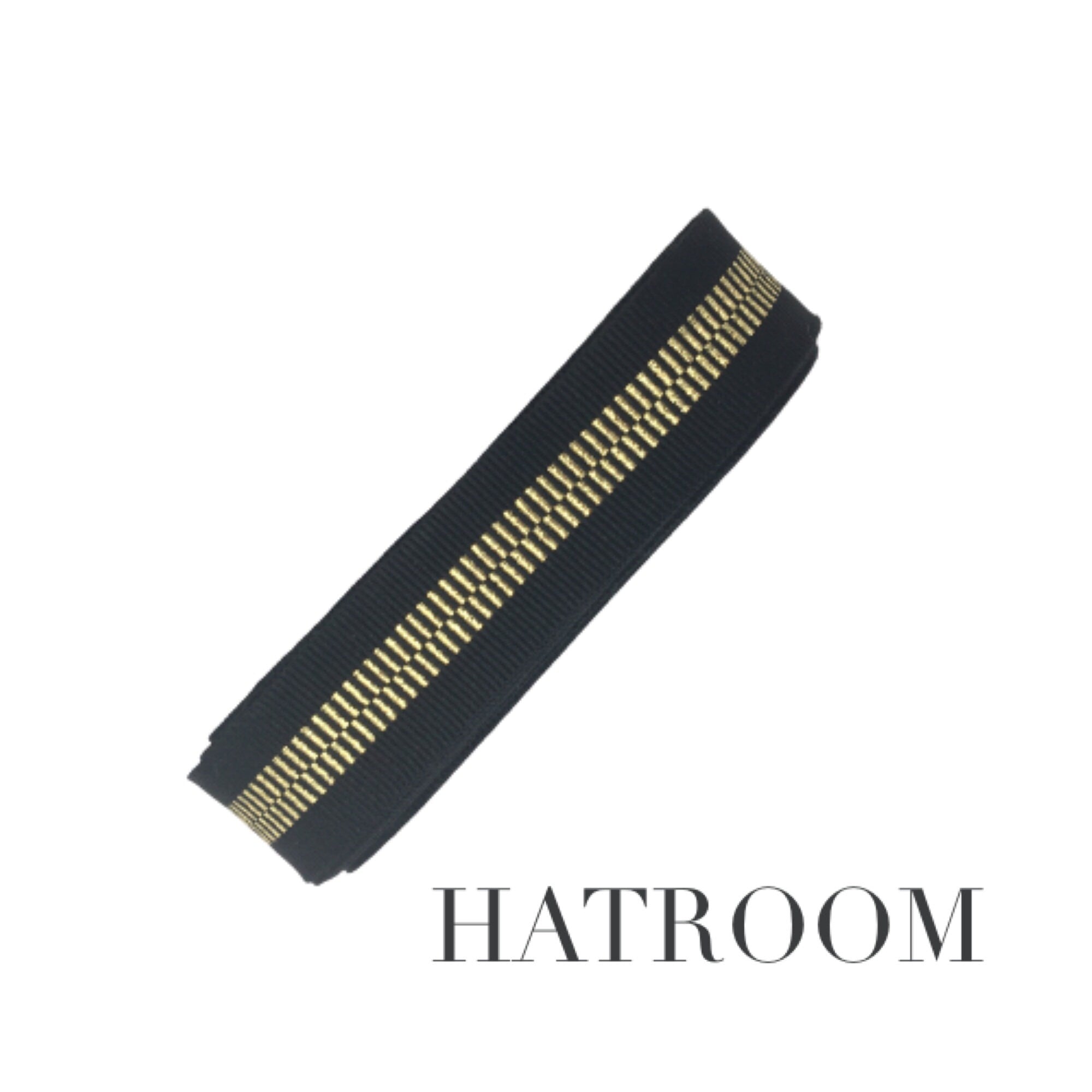 1 inch Millinery Ribbon for Making Hats Gold Zipper - 1yard