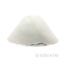 Load image into Gallery viewer, White Wool Felt Hat Body