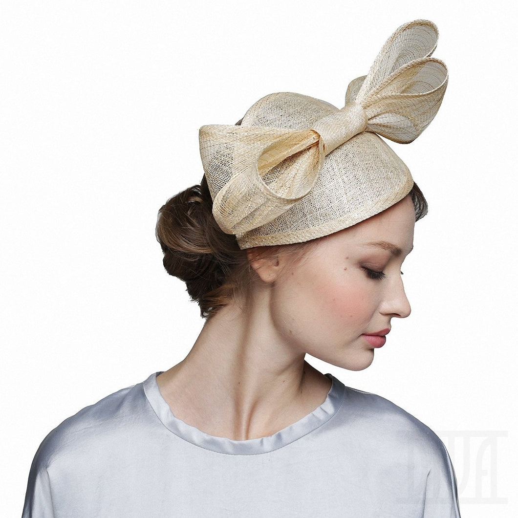 Gold Fascinator Hat Derby Wedding Tea Party Headwear