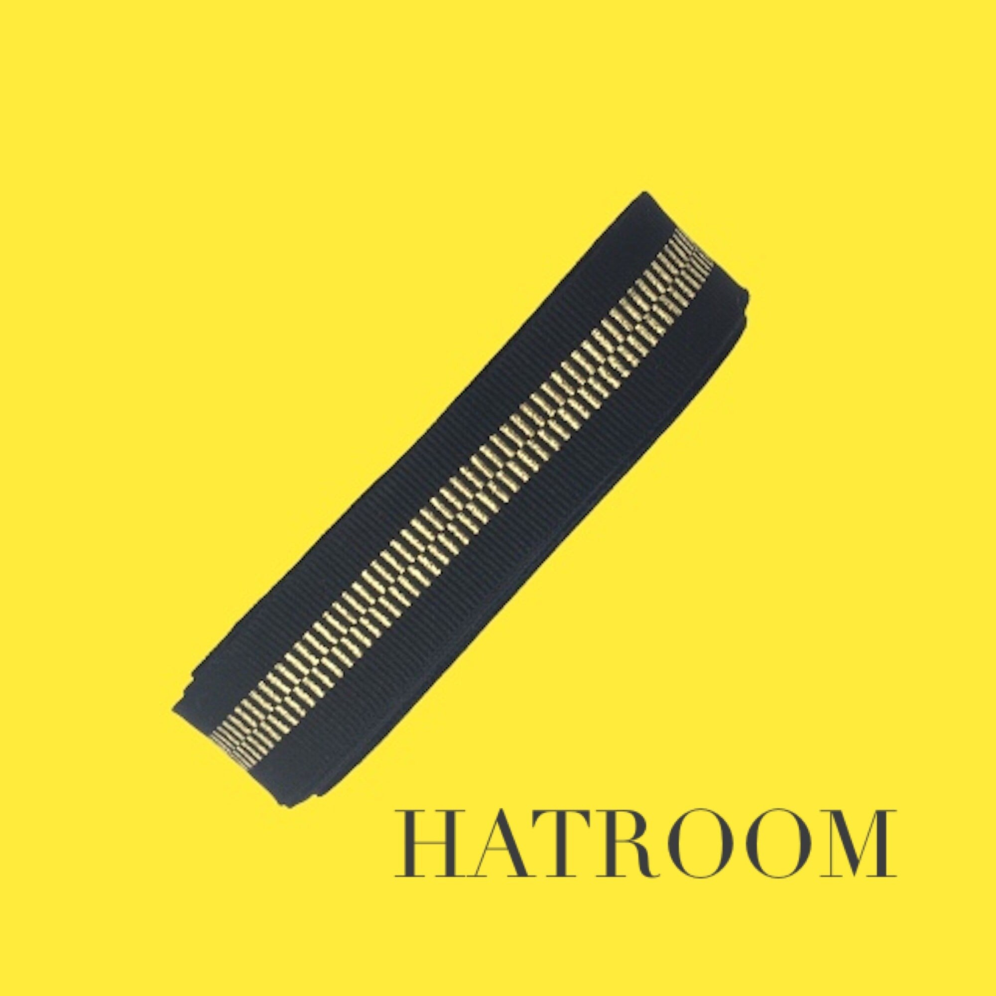 1 inch Millinery Ribbon for Making Hats Gold Zipper - 1yard