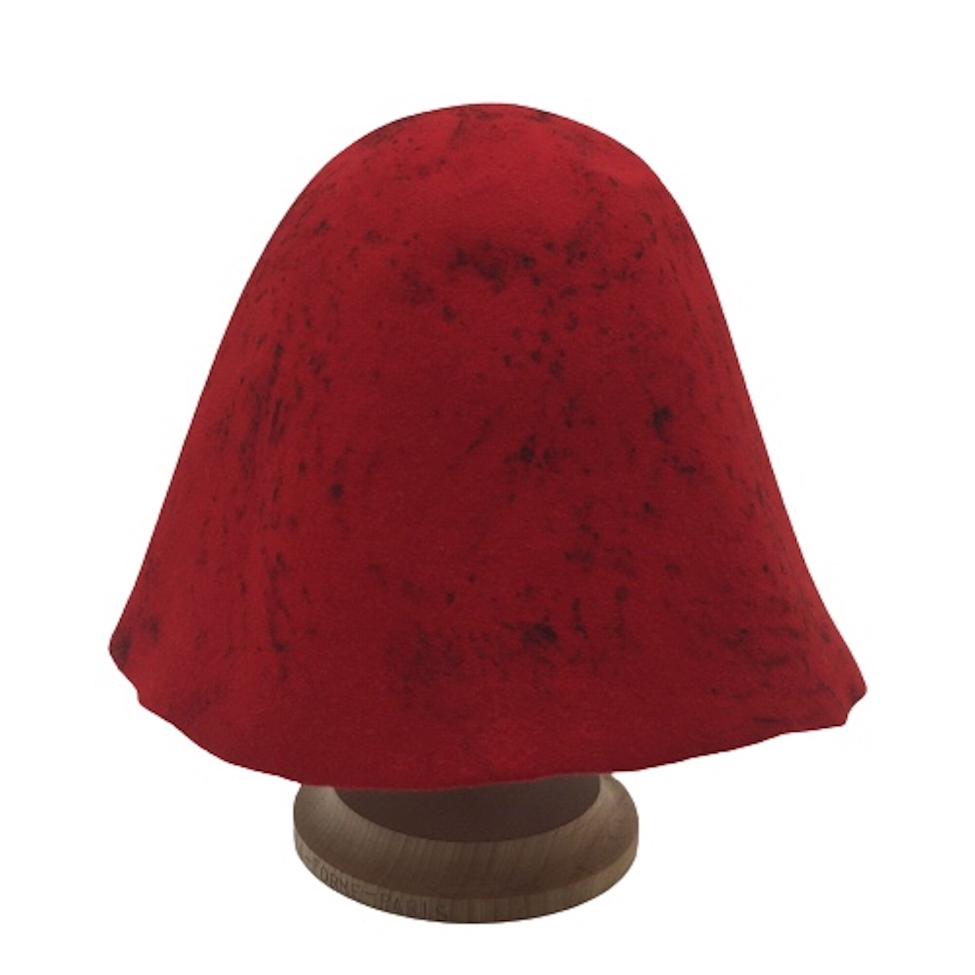 Brown Wool Felt Cone Hat Bodie Aged Imitation