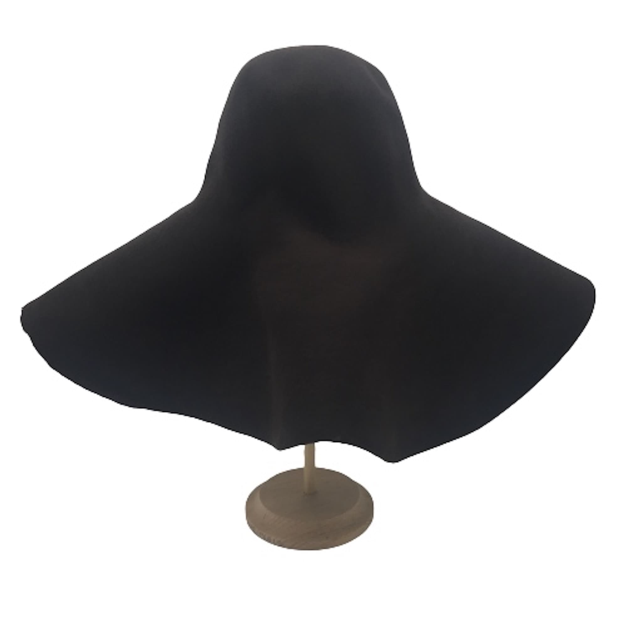Set of 3 Giant Wool Felt Capeline Hat Bodies for Millinery