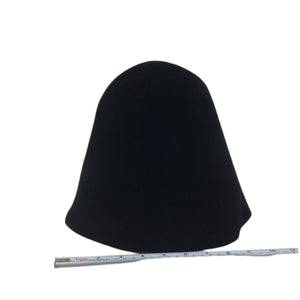 Black Fur Felt Hat Body Hoods for Millinery