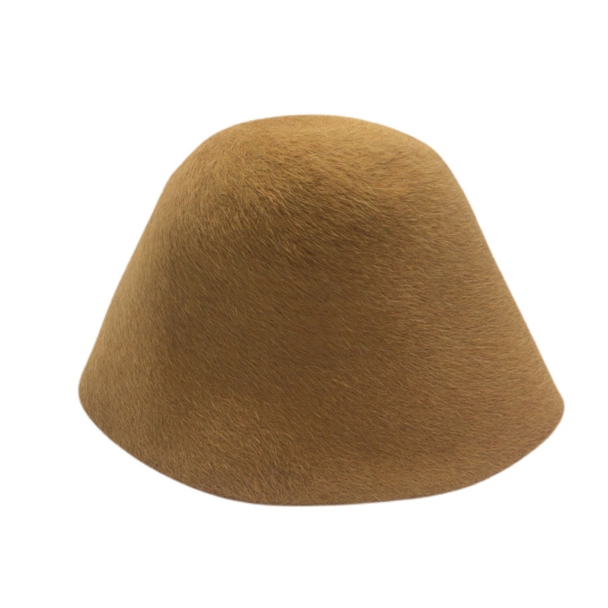 Melza Fur Felt Cone Hat Bodies with a Long-Haired Finish.
