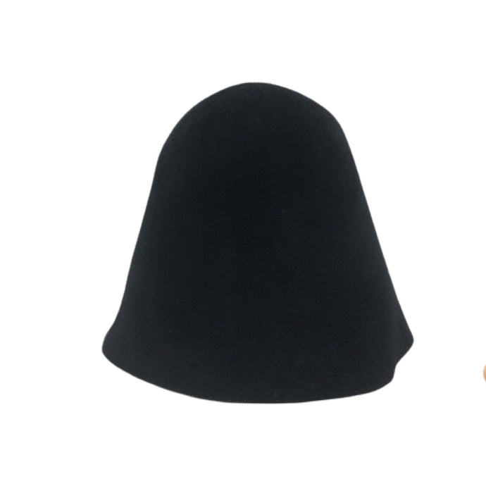 Black Fur Felt Hat Body Hoods for Millinery