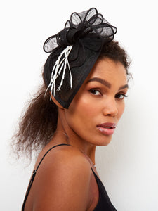Black Fascinator Hat for Woman Tea Party Headwear