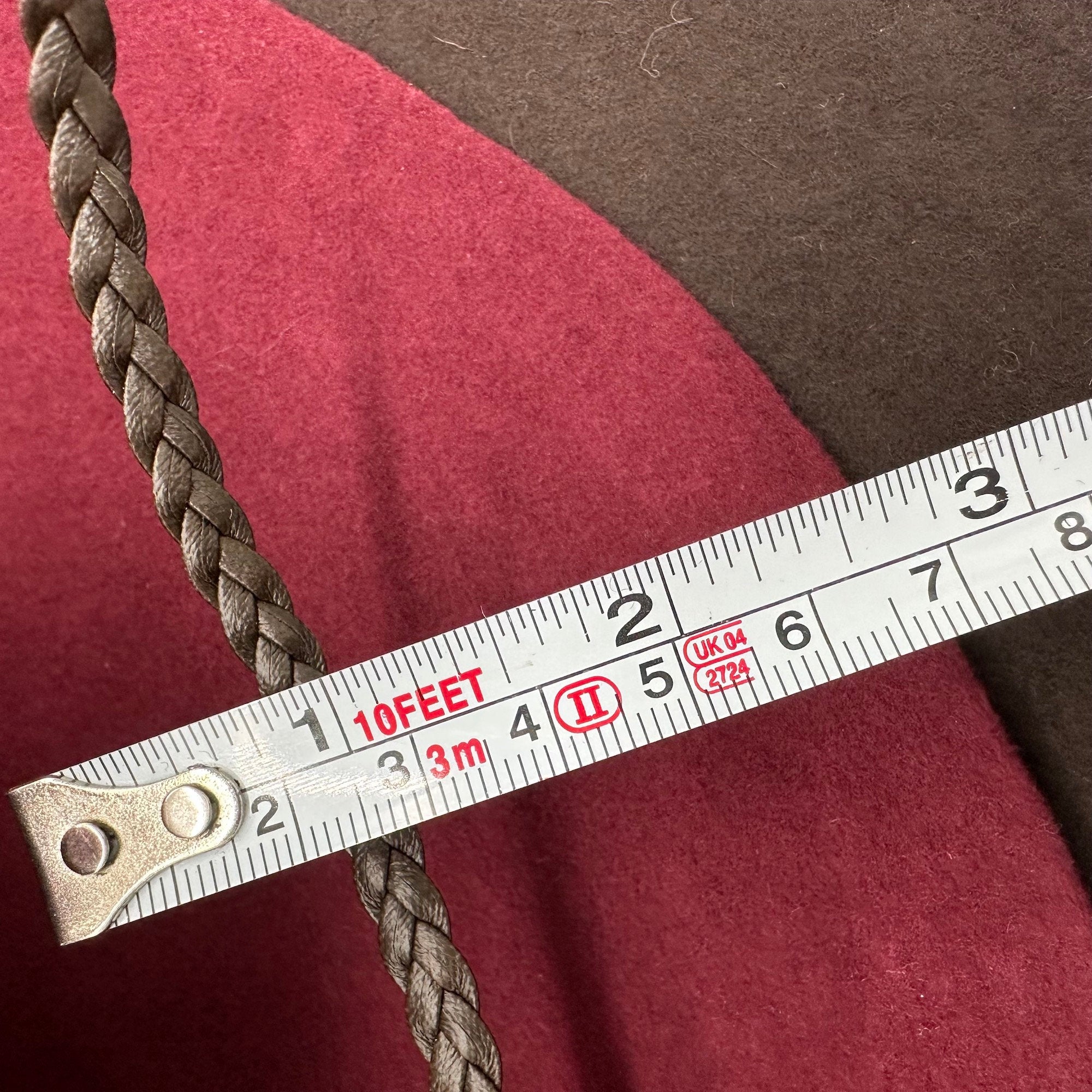 Hat Band Leather Tooled Braid