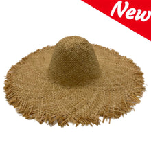 Load image into Gallery viewer, Raffia Straw Capeline Hat Bodies for Millinery and Hat Making