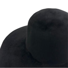 Load image into Gallery viewer, 170g Black Hare Felt Capelines Double-side Velour Finish